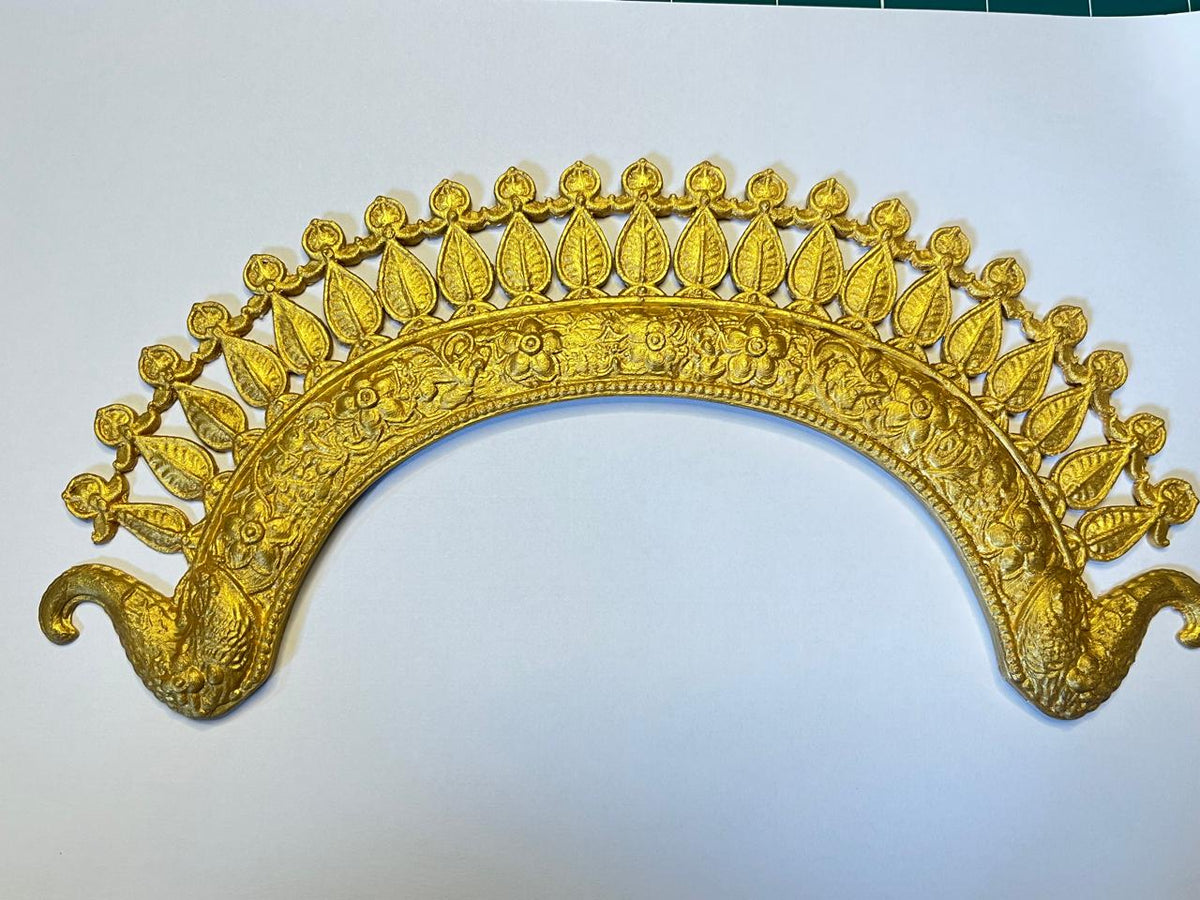 Lord Jagannath Ji Golden Alankara Set – Traditional 3D Printed Idol Ornaments