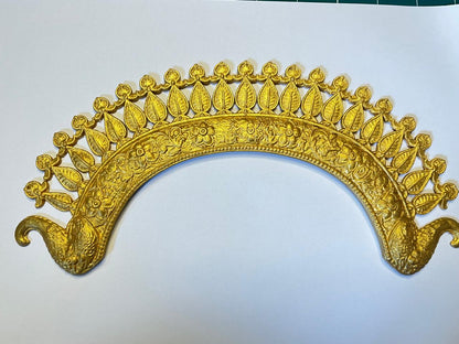 Lord Jagannath Ji Golden Alankara Set – Traditional 3D Printed Idol Ornaments